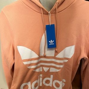 Adidas trefoil hoodie pink